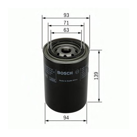 0 451 103 238 / Масляний фільтр / BOSCH