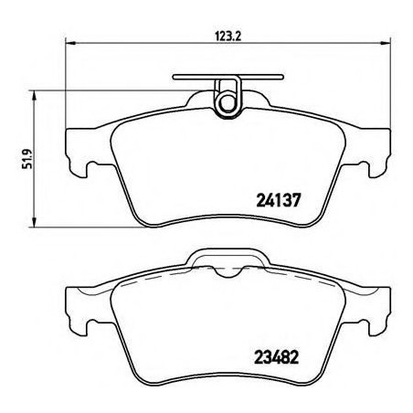 P59 042 / Гальмівні колодки дискові / BREMBO